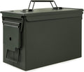 GUGULUZA Metal Ammo Can 30/50 Cal, Lockable Bullet Storage Case, Waterproof & Airtight Containers Box with Flip Top for Long-Term Storage Shotgun, Rifles, Pistols Ammunition by GUGULUZA