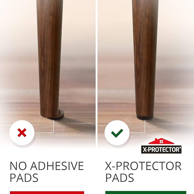 Non Slip Furniture Pads X-Protector - 8 PCS 1 1/2” - Premium Furniture Grippers - Self-Adhesive Rubber Feet for Furniture - Keep Furniture in Place! - Image 4
