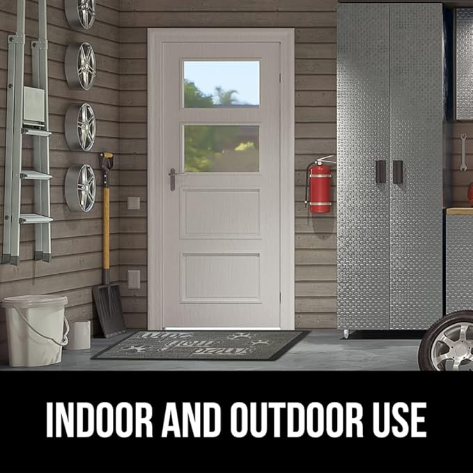 GORILLA GRIP 100% Waterproof All-Season WeatherMax Doormat 35x23, US Designed Natural Rubber, Stain and Fade Resistant, Low Profile Indoor Outdoor Door Mats, Easy Clean Patio Mat, Stone Paws - Image 9