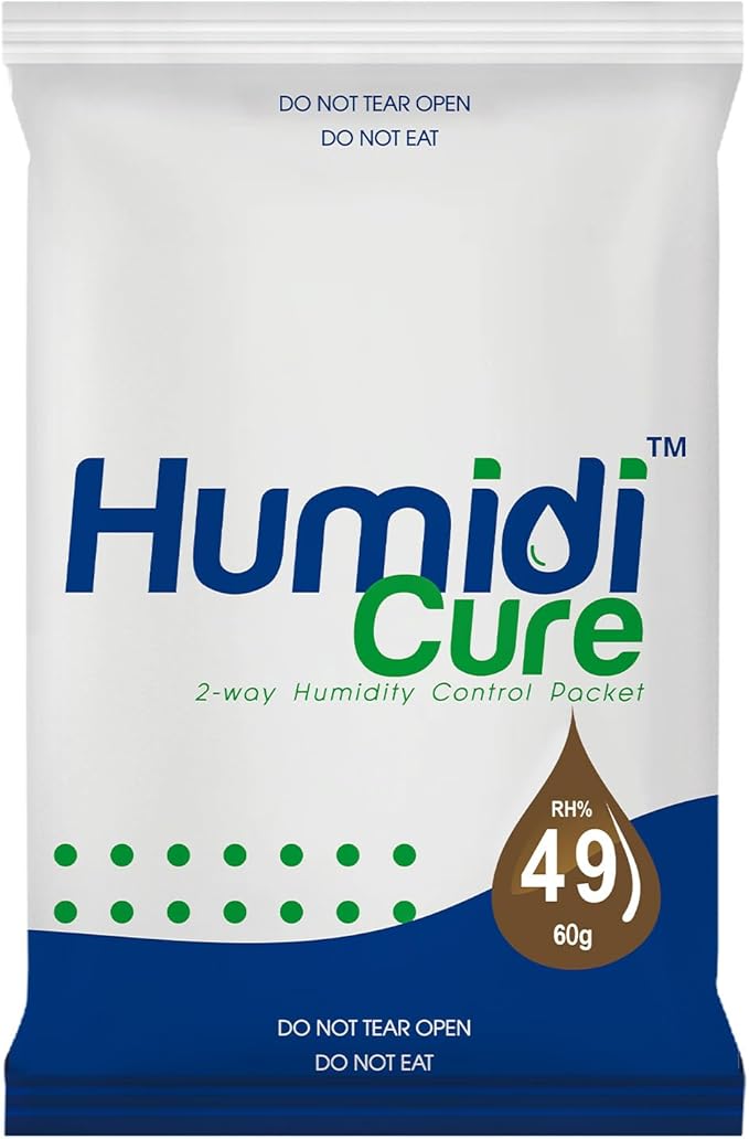 Humidi-Cure 49% 2-Way Humidity Packs, Moisture Absorbers for Wooden Instruments & Guitar, Humidity Packets with Individual sealed bag to Prevent Cracks & Dryness(60Gram Each, 1 Pack) by Humidi-Cure