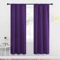 NICETOWN Blackout Curtains for Living Curtains, Triple Weave Home Decoration Thermal Insulated Solid Blackout Curtains & Drapes for Nursery (Set of 2, 34-inch x 72-inch, Royal Purple) by NICETOWN