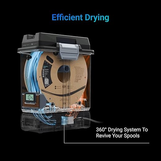 Snapmaker Filament Dryer,3D Printer Filament Dryer and Storage Box with 360°PTC Fast Heater for Keeping Filament Dry,Compatible with 1.75/2.85/3mm PLA PETG ABS TPU ASA PA PC PVA - Image 2