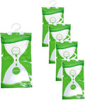 Hanging Moisture Absorber,Hanging Dehumidifier Bags for Closet,Bedroom and Kitchen,Fragrance Free-5 Packs,Moisture Absorb(Green) by Unknown