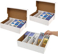 Sports Card Boxes 3900-12000 Count Cardboard Card Storage Box White Bulk Card Storage Baseball Card Boxes with 24 Dividers Sports Cards Storage Box for Card Game Baseball Card Storage Boxes by Unknown