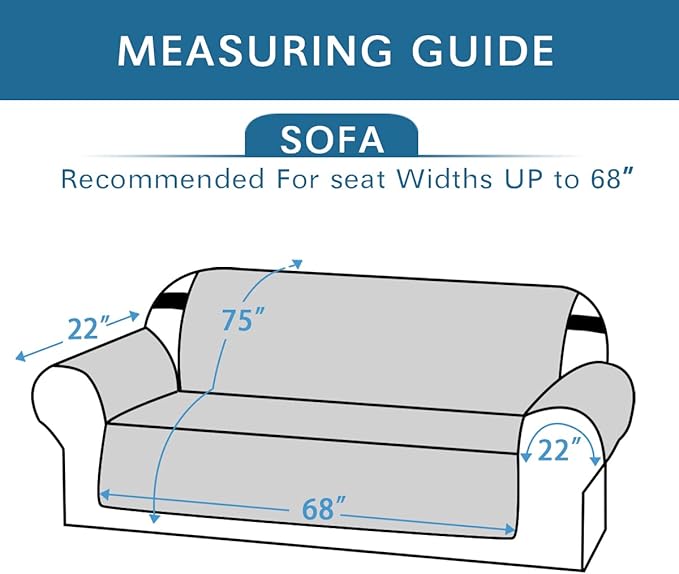 H.VERSAILTEX 100% Waterproof Sofa Slipcover Washable Sofa Cover Non-Slip Couch Cover for 3 Cushion Cover Furniture Protector for Pets Couch Slipcovers with Puppy Paw Silicone Backing(Sofa, Dark Teal) - Image 3