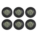 6-Pack Mini Hygrometer Thermometer Digital LCD Monitor Indoor/Outdoor Humidity Meter Gauge Temperature for Humidors Home Greenhouse Babyroom Reptile Incubator by DWEII