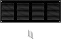 14x4 Vent Cover (Duct Opening) - Black HVAC Return Air Grille for Wall and Ceiling - Metal AC Vent Cover with Mesh - Rectangular Ventilation Register - External Dimensions: 15.75" W x 5.91" H by TURvent