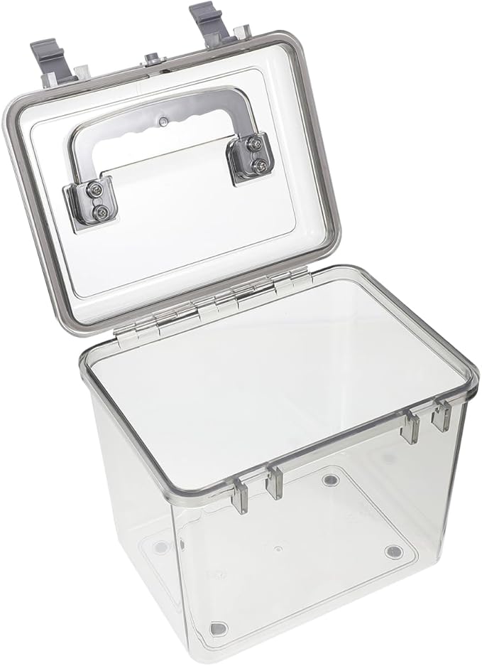 Portable Sundry Organizer for Camera Lens Small Dehumidifying Storage Box with Handle Durable Design for Household Use Versatile Lens Protection and Organization by Hemobllo