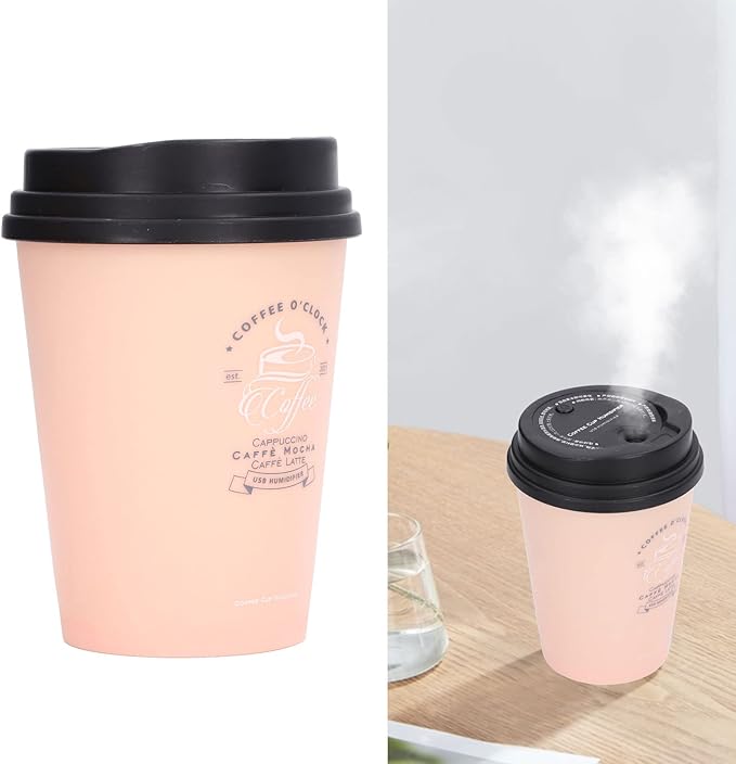 Desk Humidifier, USB Humidifier 300ml Coffee Cup Low Noise Auto Off Compact Lightweight Space Saving Mini Humidifier for Car () - Image 8
