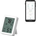 YoLink Indoor Thermometer Hygrometer YS8023 with LCD Comfort Display, Magnetic Mount for Kitchen Use, Max/Min Tracking, LoRa, 5-Year Battery, Alexa/IFTTT – Hub Required by YoLink