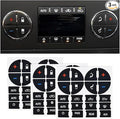 AC Dash Button Repair Decal Stickers, Repair for Ruined Faded A/C Control Buttons Car Fixing Decal Replacement Compatible with Most Vehicles - Car Truck SUV Accessories by JOYCOURT