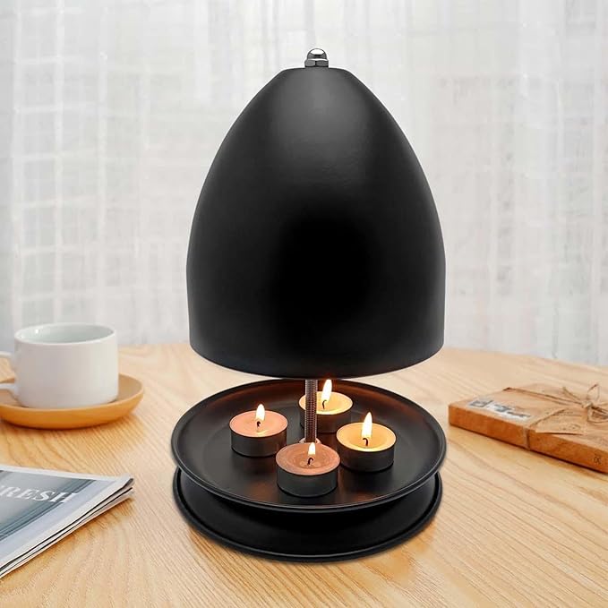 Tea Light Candle Heater,Tea Light Oven Metal Radiator, Heater Tea Light Oven Candle Holder,Tea Light Heater,Candle Heater for Indoor Bedroom Garden Patio Centerpieces Decor-No Candles - Image 3