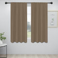 Easy-Going Rod Pocket Blackout Curtains for Bedroom, Room Darkening Window Curtains for Living Room, Thermal Insulated Noise Reduction Solid Window Drapes, 2 Panels(34x63 in, Camel) by Easy-Going
