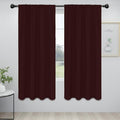 Easy-Going Rod Pocket Blackout Curtains for Bedroom, Room Darkening Window Curtains for Living Room, Thermal Insulated Noise Reduction Solid Window Drapes, 2 Panels(42x72 in, Wine) by Easy-Going