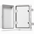 QILIPSU Waterproof Junction Box IP67 Outdoor Plastic Electrical Project Enclosure Weatherproof with Inner Door, Mounting Plate, Wall Brackets, Hinged Grey Cover 11.8"x7.9"x6.7" -D by QILIPSU