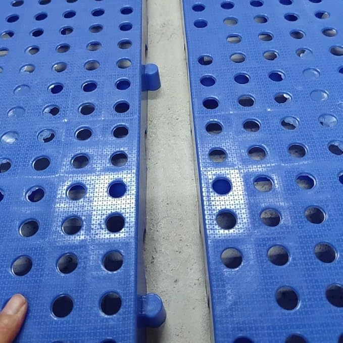 LNNW Plastic Pallet Warehouse Pallet Pet Moisture Barrier Cargo Storage Matting for Garage Supermarket, 1 Pack Floor Pallets for Garage Supermarket Basement(Light Gray,100x60x5cm) - Image 4