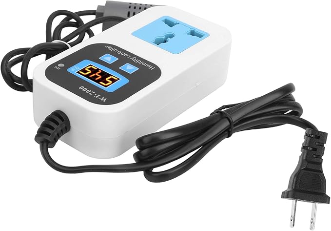 Fafeicy WT2000 Digital Humidity Controller for Humidifier Dehumidifier, 0-99% RH Range, 110-220V, ABS Material, 10A Capacity, US Plug - Image 7