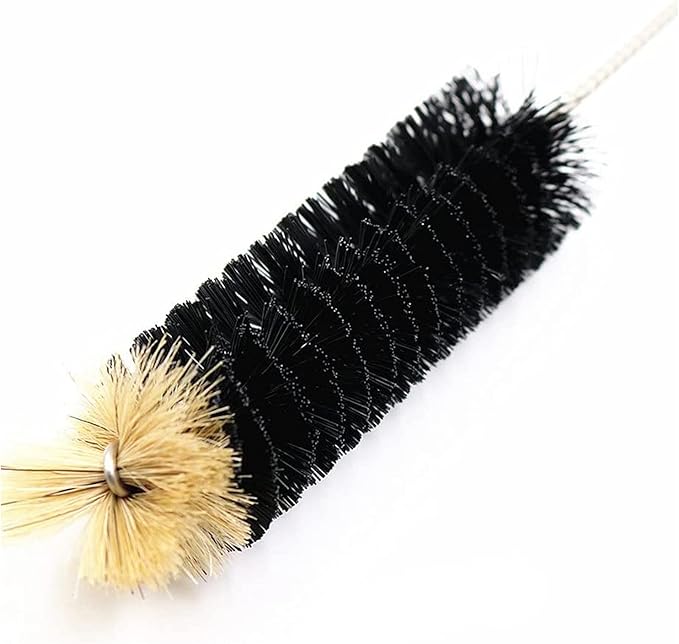 Long Bottle Brush, 17 in Bendable Cleaner Brushes for Cleaning Neck Beer Bottles, Wine, Baby Bottles, Water Bottles, Tumblers, Flask, Bird Feeder, Vase, Pipes and Brewing Supplies Black/1Pack - Image 4