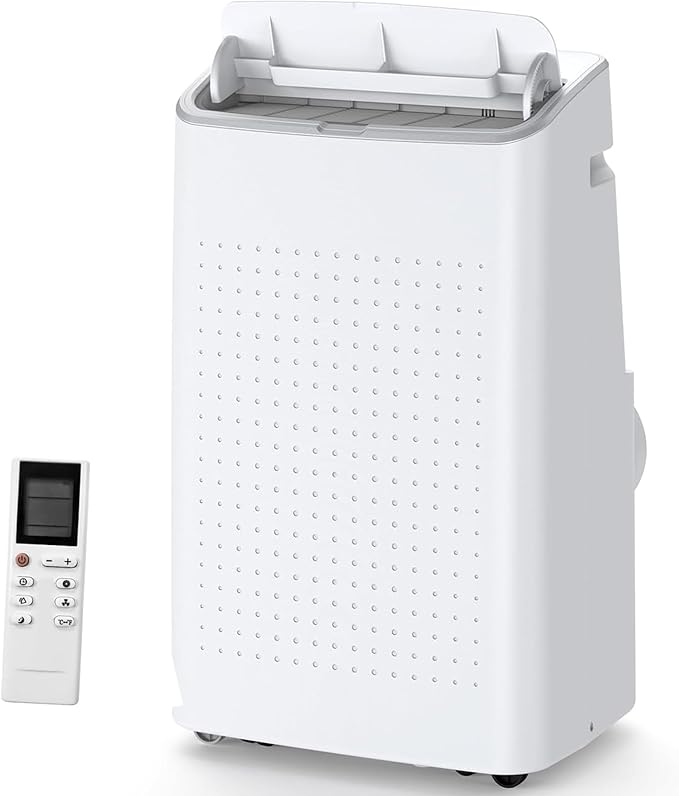 14000 BTU Portable Air Conditioners, 3-in-1 Cooling AC Unit w/Dehumidifier & Fan Mode for Rooms Up to 750 Sq. Ft, Remote Control, Sleep Mode, Low Noise,24H Timer, 3 Speed, Auto Swing for Home,Totel by Unknown