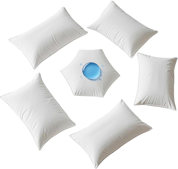 Waterproof Pillow Protectors with Zipper 2 Pack Dust Proof Moisture Proof Sweat Proof Pillow Case Cover Protector Soft Cozy White King Size 20x38 Inches by MOONVAN
