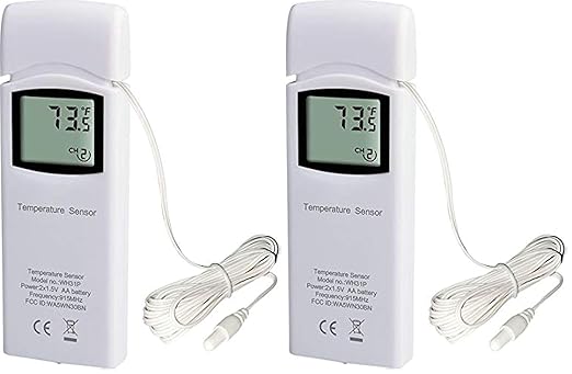 Ambient Weather WH31P Water Proof Thermometer Probe Sensor - Pack of 2 by AmbientWeather