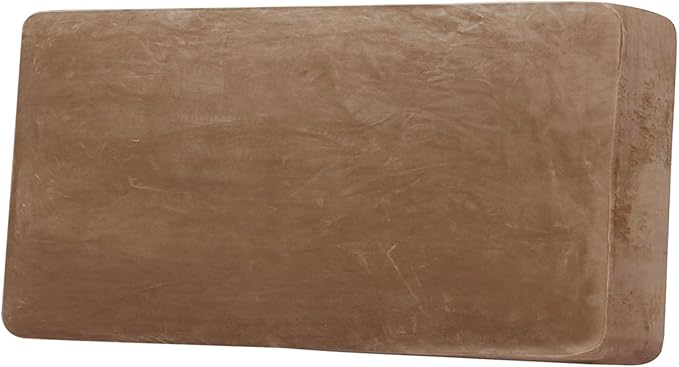 H.VERSAILTEX Velvet Stretch Individual Couch Cushion Cover Plush Cushion Slipcover for Loveseat Sofa Cushion Furniture Protector Seat Cushion Sofa Cover (1 Piece Sofa Cushion Cover, Camel) by HVERSAILTEX