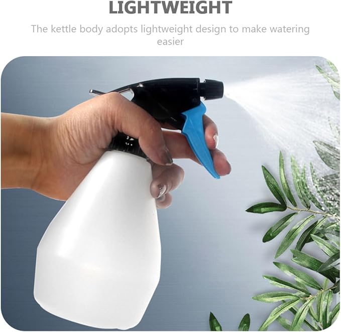 VILLCASE 3pcs Plastic Watering Cans with Press-Type Sprayer 500ml Garden Watering Pots for Indoor Plants and Succulents Humidifier Mist Water Container - Image 8