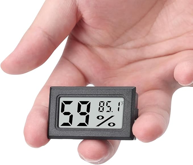 Goabroa Mini Hygrometer Thermometer Digital Indoor Humidity Gauge Monitor with Temperature Meter Sensor Fahrenheit (℉) by Goabroa