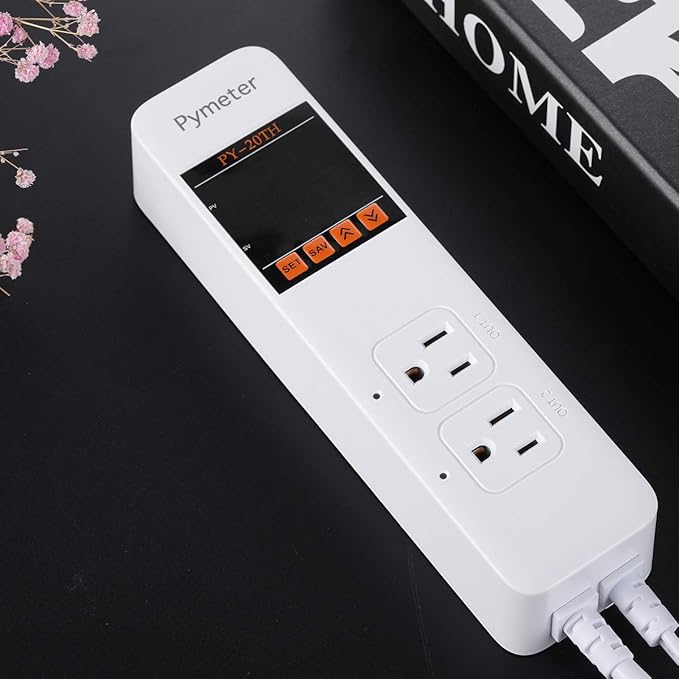 Temperature and Humidity Controller Reptile Mushroom Greenhouse Thermostat Pre Wired Dual Controlled Outlets Heater Fridge Humidifier Dehumidifier - Image 5