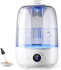 Homvana Humidifiers for Bedroom Diffusers - Top Fill 4L Cool Mist Humidifier Large Room, 40H Runtime Diffusers for Home, Air Humidifier for Plants, Baby Nursery, Easy to Clean, Essential Oil Diffusers by Homvana
