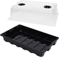 YoleShy 5 Packs Seed Starter Tray with Dome Reusable Plastic Plant Growing Trays with Humidity Domes Thickened Sturdy for Seed Starting Germination Growing Seedling Propagation,14.5"x9" by YoleShy
