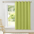 NICETOWN Blackout Wide Blinds for Sliding Door, Fresh Green, W70 x L72, 1 Panel, Insulated Noise Reduction Drapes, Privacy Vertical Curtain for Living Room&Bedroom by NICETOWN