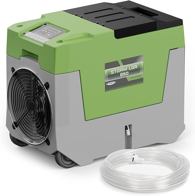 AlorAir 180 PPD Commercial Dehumidifier with Pump, 28 Gallons Heavy Duty Industrial Dehumidifiers Water Damage Restoration Dehumidifiers, Compact Design, for Homes Basements, Garages, and Crawl Space by ALORAIRSOLUTIONSINC0J0DC