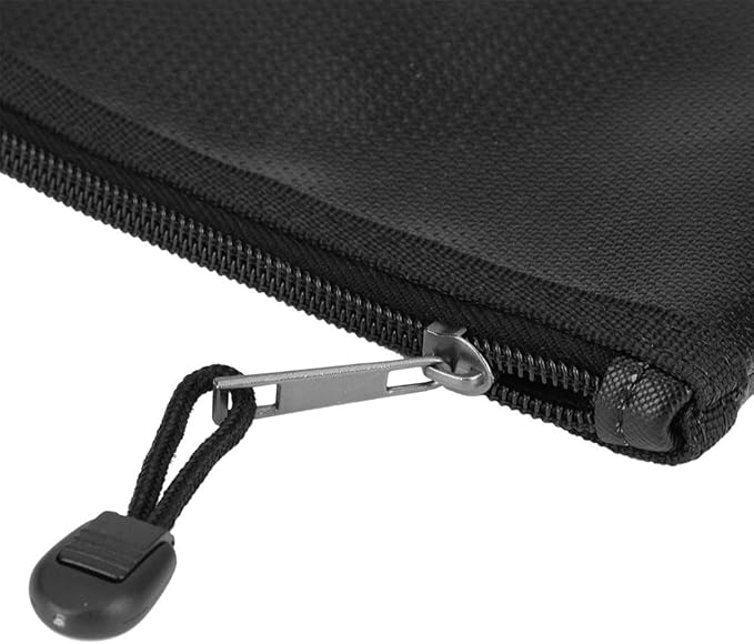 plplaaoo Fire Document Bag Briefcase High Temperature Liquid Silicone Material for Passport Money Laptop Keeping Home Use Black 27x16cm 29x20cm (29 * 20CM) - Image 6