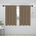 Easy-Going Rod Pocket Blackout Curtains for Bedroom, Room Darkening Window Curtains for Living Room, Thermal Insulated Noise Reduction Solid Window Drapes, 2 Panels(42x45 in, Camel) by Easy-Going