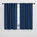 NICETOWN Blackout Curtain Panels for Living Room - (Moroccan Blue Color) 42x36 inch, 2 Panels Set, Room Darkening Blackout Drapes for Window by NICETOWN