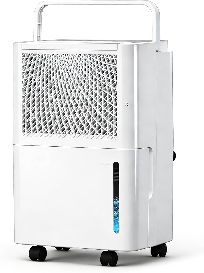 HUMSURE 2500 Sq. Ft 30 Pints Dehumidifier Equipped With Drainage Hose, Automatic Defrosting, for Basement, Home, Bathroom, Bedroom,24-Hour Timer Function by HUMSURE