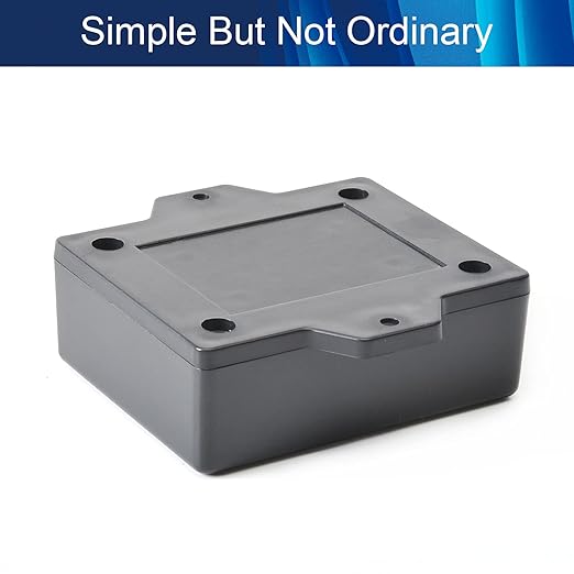 Fielect 3Pcs Project Box ABS Plastic Junction Box Dustproof Universal Electrical Project Case Enclosure with Ear Black, 2.44 x 1.97 x 0.87 inch - Image 4