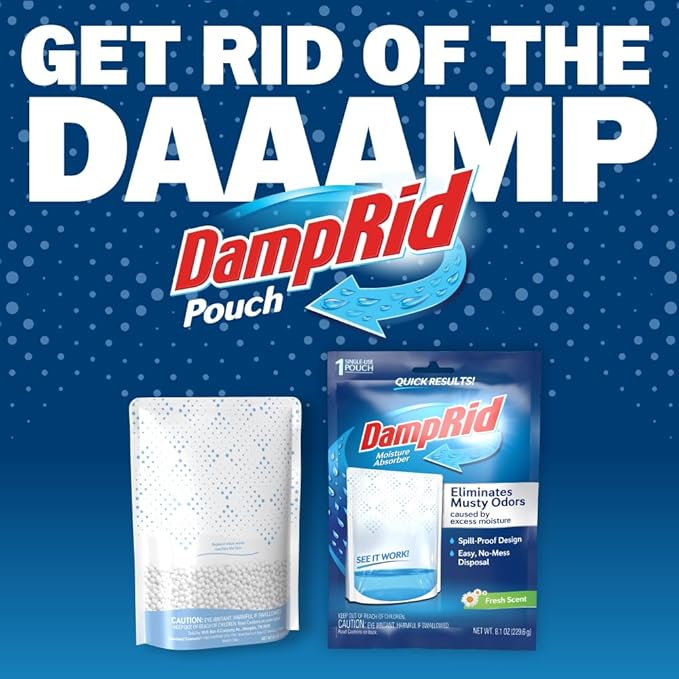 DampRid Fresh Scent Single-Use Pouch Moisture Absorber, 6-Pack - Image 8