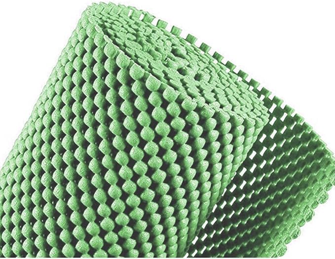 Shelf Liner Drawer Liner Non-Slip Mat Shelves Liners 12" X6.5’ Grid Pattern PVC Non-Adhesive Grip Liner Anti-Slip Mat for Kitchen Cabinets Wire Shelving Pantry Dresser Refrigerator (Green) - Image 5