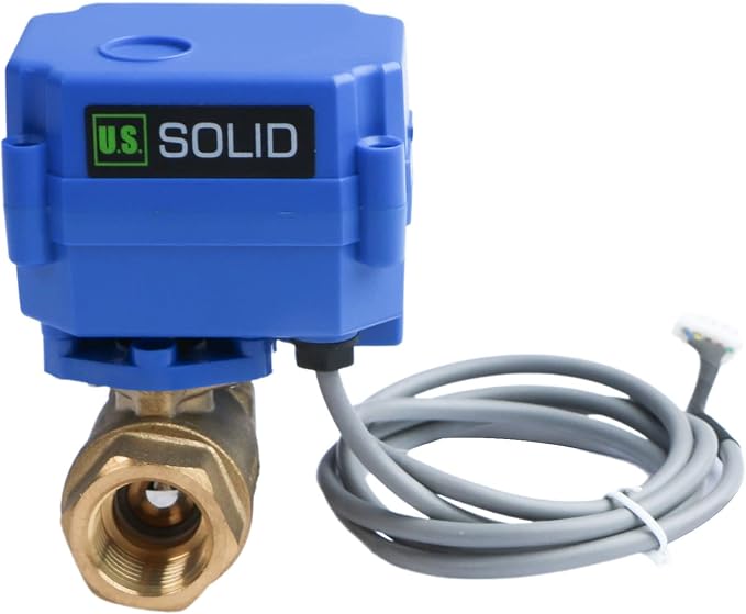 U.S. Solid Water Leak Detector - Water Leak Detect and Protect System with 3/4" Brass Motorized Ball Valve, Controller and 3 Sensors - Image 6