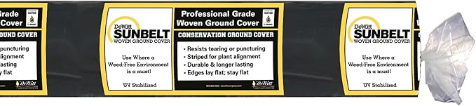 Dewitt 9-Pack Sunbelt Weed Barrier Fabric 3.2 oz, 4 x 300 Feet – Heavy-Duty Ground Cover Mat for Greenhouse Floors, Garden Rows, Raised Beds, Yard Gardening, and Outdoor Landscape Protection - Image 2