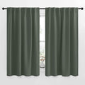 NICETOWN Blackout Curtain Panels for Living Room - (Dark Mallard Color) 52x63 inch, 2 Panels Set, Room Darkening Blackout Drapes for Window by NICETOWN