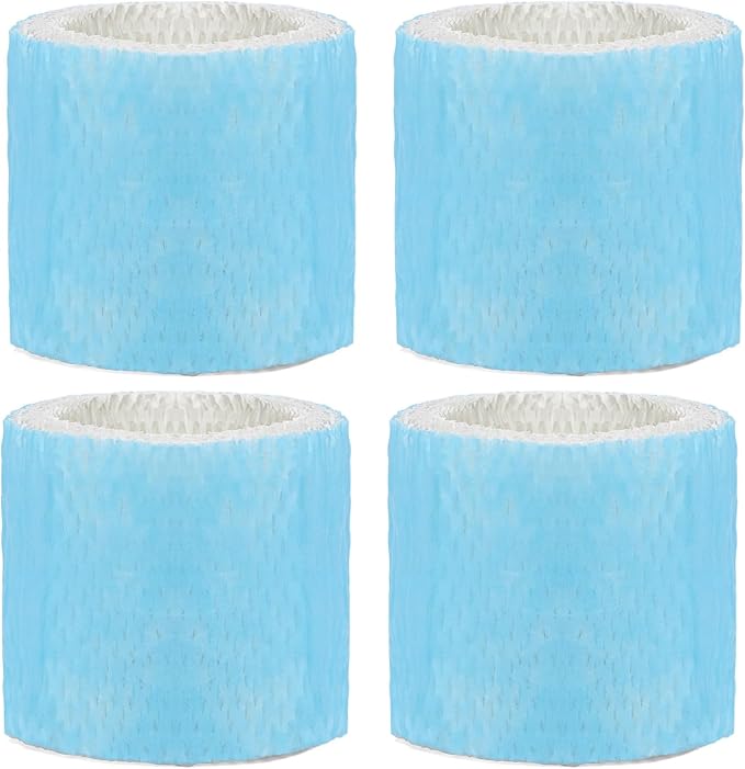 4 Pack HAC-504 Humidifier Wicking Filter Replacement Compatible with Honeywell HCM-350,HCM-300T, HCM-600, HCM-710, HCM-315T,HAC-504 and HAC-504AW Cool Mist Humidifiers Blue by LBLVBNEWDFilter