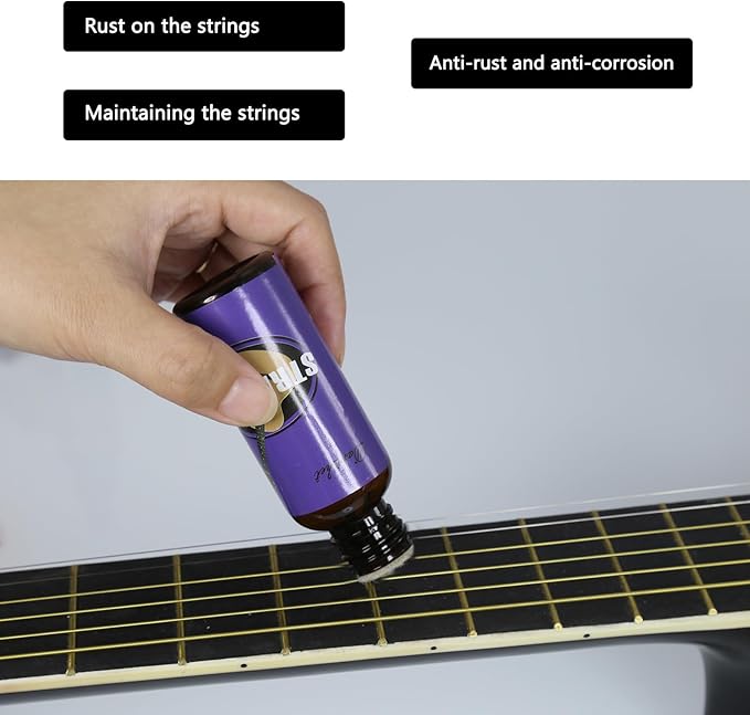 Violin Cleaner Care Cleaning Kit,Maintenance Kit,Beeswax,Liquid Rosin,Rosin Remover,String Oil,Polish,Violin Humidifier,Violin String Brush,Cleaning Clot. - Image 5