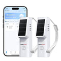 BaldrTherm Solar Bluetooth Temperature & Humidity Monitor, Wireless Thermometer with Date Storage, Real-Time Alerts, 262 Feet Connecting Range, Apply for Room Greenhouse, Pet Cages, 2pack by BaldrTherm