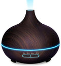 Diffusers for Essential Oils Large Room, 550ml Essential Oil Diffusers with Remote Control, Ultrasonic Oil Diffuser with Timer, 7 Colors Light for Bedroom (Deep) by JoySusie