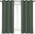 NICETOWN Blackout Curtain Blind for Bedroom, Single Panel, W42 x L54 inches, Dark Mallard, Thermal Insulated Grommet Blackout Room Darkening Drape/Drapery by NICETOWN