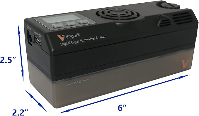 Le Veil iCigar Electronic Digital Intelligent Cigar Humidifier 25~600CT for Wooden Humidors - Image 4