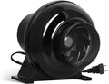 Simple Deluxe 4 Inch 195 CFM Inline Duct Ventilation Quiet Exhaust Vent Blower for HVAC Hydroponics Grow Tent, Attic, Basements or Kitchens, Upgrade Fan, Black by SimpleDeluxe